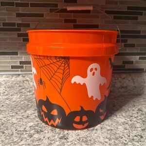 Halloween Orange Trick-or-Treat Bucket